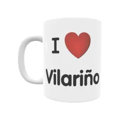 Taza - I ❤ Vilariño Regalo original y funcional. Taza personalizada de tu localidad.