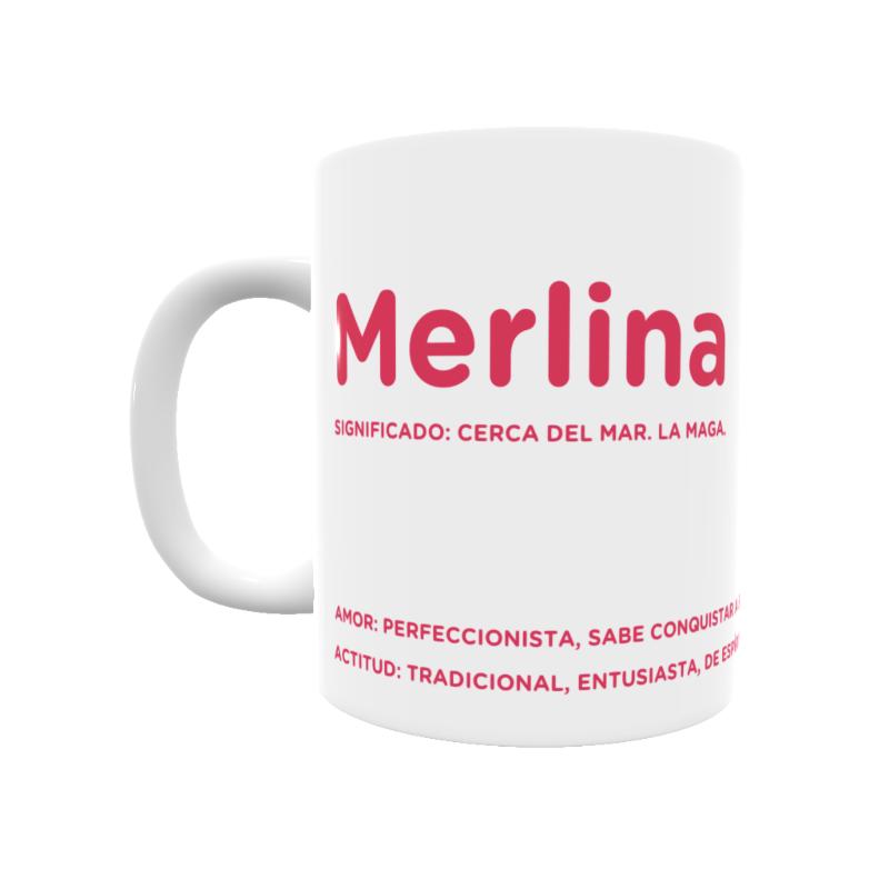 Taza mágica cerámica personalizada Merlina 01  Tazas personalizadas,  remeras, personalizados.