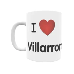 Taza - I ❤ Villarromariz Regalo original y funcional. Taza personalizada de tu localidad.