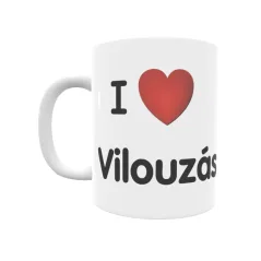 Taza - I ❤ Vilouzás Regalo original y funcional. Taza personalizada de tu localidad.