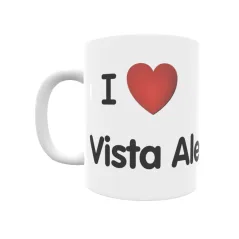 Taza - I ❤ Vista Alegre Regalo original y funcional. Taza personalizada de tu localidad.