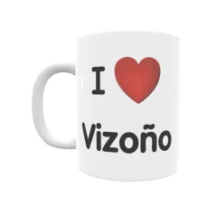 Taza - I ❤ Vizoño Regalo original y funcional. Taza personalizada de tu localidad.