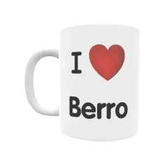 Taza - I ❤ Berro Regalo original y funcional. Taza personalizada de tu localidad.