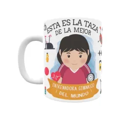 Taza personalizada con tu dedicatoria para LA mejor ENTRENADORA DE GIMNASIO