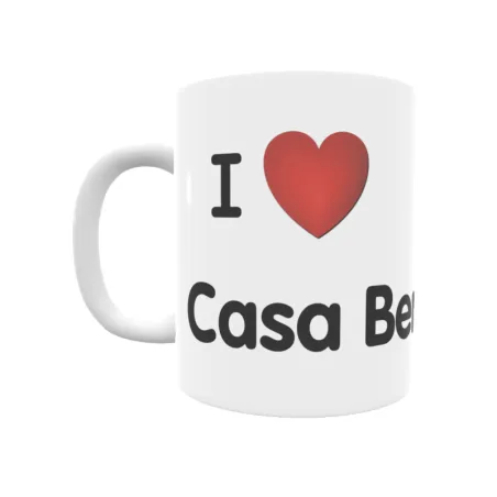 Taza - I ❤ Casa Berruga Regalo original y funcional. Taza personalizada de tu localidad.