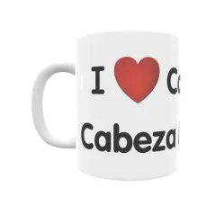 Taza - I ❤ Casa de Cabeza Morena Regalo original y funcional. Taza personalizada de tu localidad.