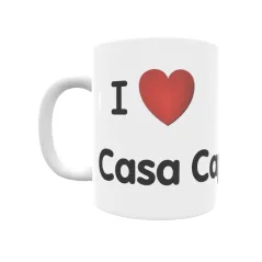 Taza - I ❤ Casa Capitán Regalo original y funcional. Taza personalizada de tu localidad.