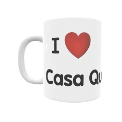 Taza - I ❤ Casa Quemada Regalo original y funcional. Taza personalizada de tu localidad.