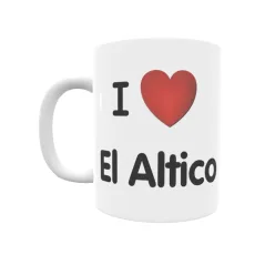 Taza - I ❤ El Altico Regalo original y funcional. Taza personalizada de tu localidad.