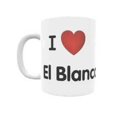 Taza - I ❤ El Blanco Regalo original y funcional. Taza personalizada de tu localidad.