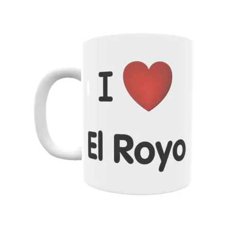 Taza - I ❤ El Royo Regalo original y funcional. Taza personalizada de tu localidad.