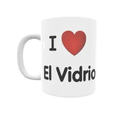 Taza - I ❤ El Vidrio Regalo original y funcional. Taza personalizada de tu localidad.