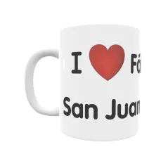 Taza - I ❤ Fábricas de San Juan de Alcaraz Regalo original y funcional. Taza personalizada de tu localidad.