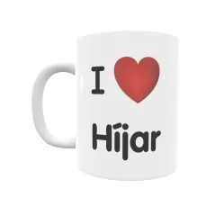 Taza - I ❤ Híjar Regalo original y funcional. Taza personalizada de tu localidad.