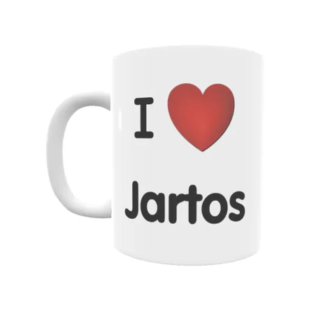 Taza - I ❤ Jartos Regalo original y funcional. Taza personalizada de tu localidad.