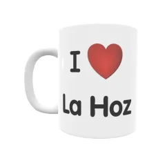 Taza - I ❤ La Hoz Regalo original y funcional. Taza personalizada de tu localidad.