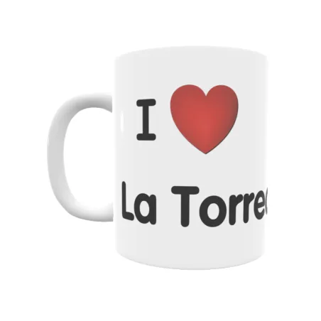 Taza - I ❤ La Torrecica Regalo original y funcional. Taza personalizada de tu localidad.