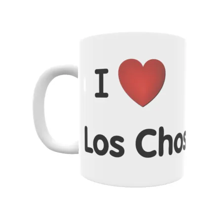 Taza - I ❤ Los Chospes Regalo original y funcional. Taza personalizada de tu localidad.