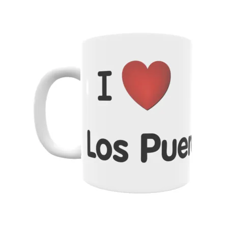 Taza - I ❤ Los Puercos Regalo original y funcional. Taza personalizada de tu localidad.