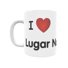 Taza - I ❤ Lugar Nuevo Regalo original y funcional. Taza personalizada de tu localidad.