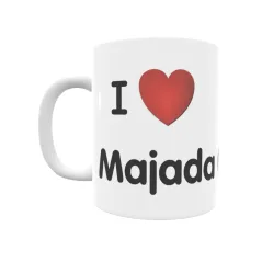 Taza - I ❤ Majada Carrascas Regalo original y funcional. Taza personalizada de tu localidad.