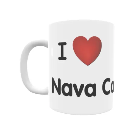 Taza - I ❤ Nava Campaña Regalo original y funcional. Taza personalizada de tu localidad.