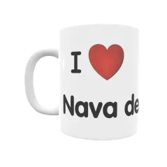 Taza - I ❤ Nava de Abajo Regalo original y funcional. Taza personalizada de tu localidad.