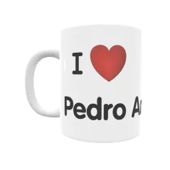 Taza - I ❤ Pedro Andrés Regalo original y funcional. Taza personalizada de tu localidad.