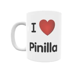 Taza - I ❤ Pinilla Regalo original y funcional. Taza personalizada de tu localidad.