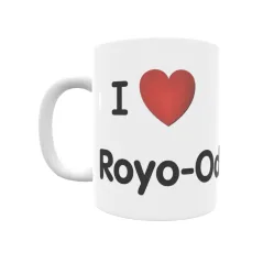 Taza - I ❤ Royo-Odrea Regalo original y funcional. Taza personalizada de tu localidad.