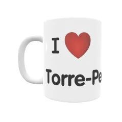 Taza - I ❤ Torre-Pedro Regalo original y funcional. Taza personalizada de tu localidad.