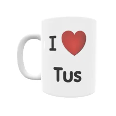 Taza - I ❤ Tus Regalo original y funcional. Taza personalizada de tu localidad.