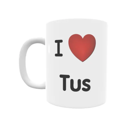 Taza - I ❤ Tus Regalo original y funcional. Taza personalizada de tu localidad.