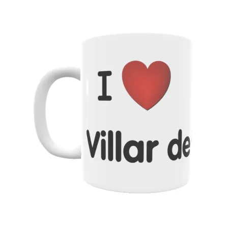 Taza - I ❤ Villar de Chinchilla Regalo original y funcional. Taza personalizada de tu localidad.