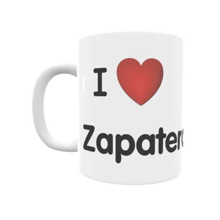 Taza - I ❤ Zapateros Regalo original y funcional. Taza personalizada de tu localidad.