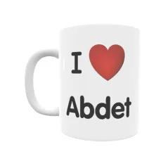 Taza - I ❤ Abdet Regalo original y funcional. Taza personalizada de tu localidad.