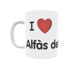 Taza - I ❤ Alfàs del Pi Regalo original y funcional. Taza personalizada de tu localidad.