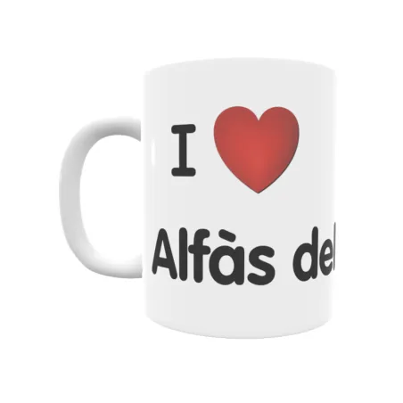 Taza - I ❤ Alfàs del Pi Regalo original y funcional. Taza personalizada de tu localidad.