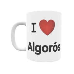 Taza - I ❤ Algorós Regalo original y funcional. Taza personalizada de tu localidad.