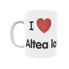 Taza - I ❤ Altea la Vella Regalo original y funcional. Taza personalizada de tu localidad.