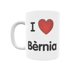 Taza - I ❤ Bèrnia Regalo original y funcional. Taza personalizada de tu localidad.