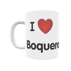 Taza - I ❤ Boqueres Regalo original y funcional. Taza personalizada de tu localidad.