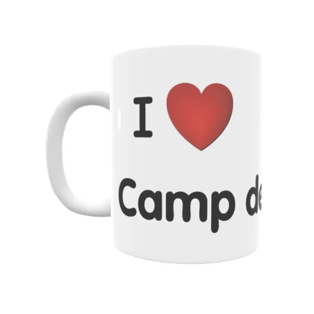 Taza - I ❤ Camp de Mirra Regalo original y funcional. Taza personalizada de tu localidad.