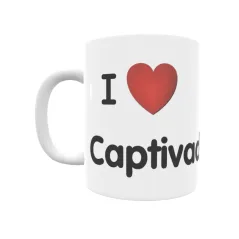 Taza - I ❤ Captivador Regalo original y funcional. Taza personalizada de tu localidad.