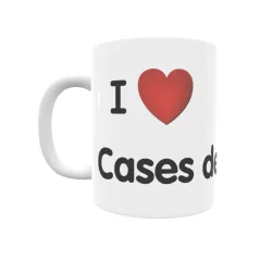 Taza - I ❤ Cases del Senyor Regalo original y funcional. Taza personalizada de tu localidad.