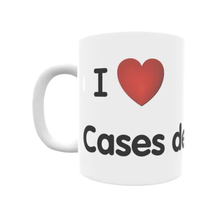 Taza - I ❤ Cases del Senyor Regalo original y funcional. Taza personalizada de tu localidad.