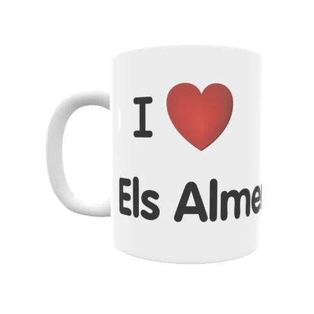 Taza - I ❤ Els Almerades Regalo original y funcional. Taza personalizada de tu localidad.