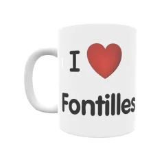 Taza - I ❤ Fontilles Regalo original y funcional. Taza personalizada de tu localidad.