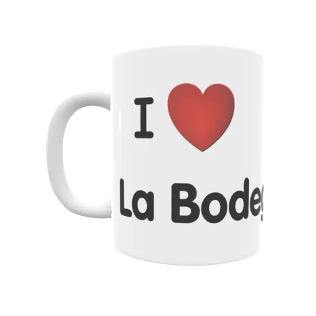 Taza - I ❤ La Bodegueta Regalo original y funcional. Taza personalizada de tu localidad.