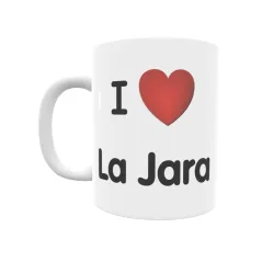 Taza - I ❤ La Jara Regalo original y funcional. Taza personalizada de tu localidad.